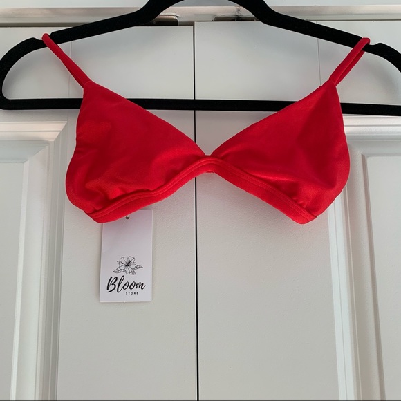 Red Brazilian Bikini Top NWT - Picture 2 of 2
